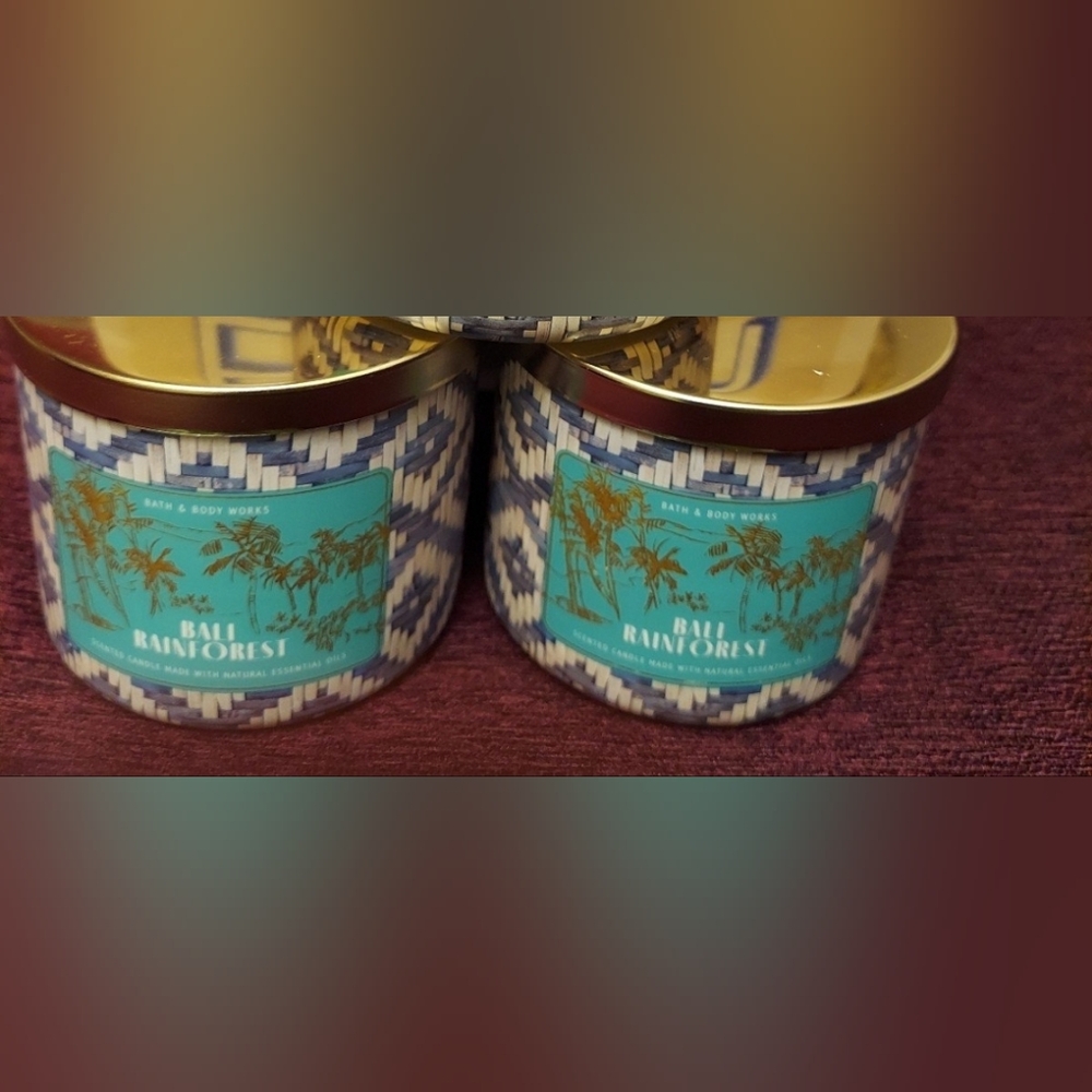 Bali rainforest candles by bath and body works